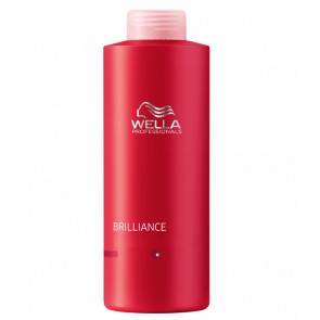 Wella Professionals Brilliance Colour Enhancing Conditioner for Thick Coarse Unruly Hair 1000ml with Free Pump Dispenser